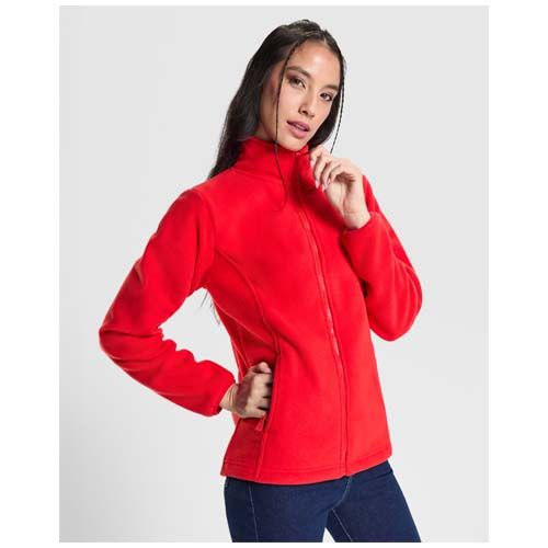 Chaqueta de forro polar con cremallera completa para mujer 