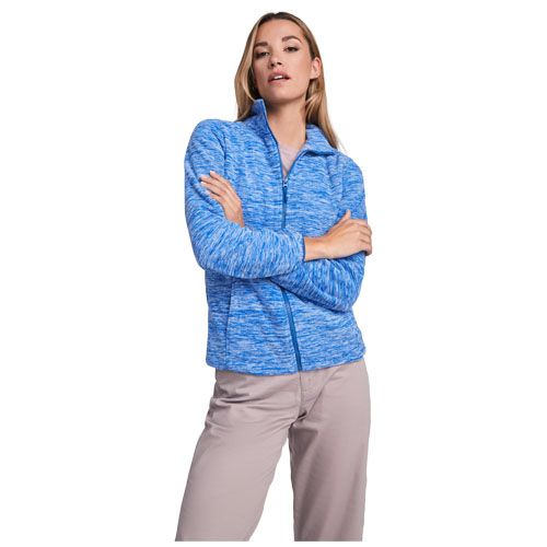 Chaqueta de forro polar con cremallera completa para mujer 