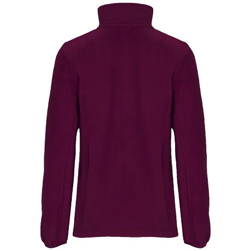 granate Chaqueta de forro polar con cremallera completa para mujer