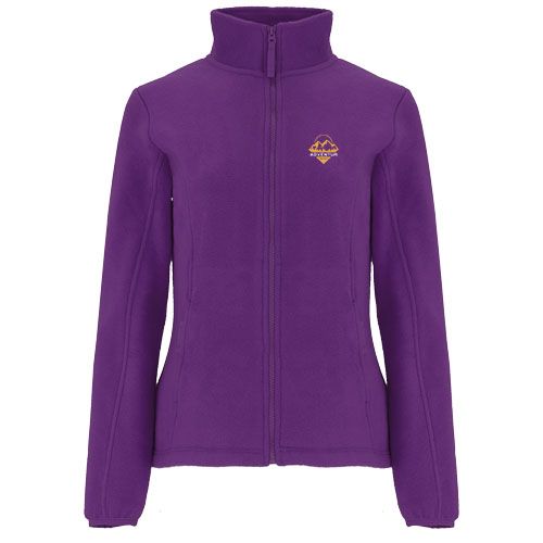 Chaqueta de forro polar con cremallera completa para mujer 