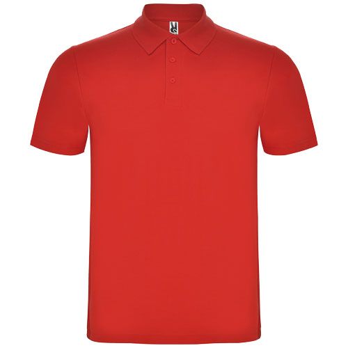 red Polo unisex de manga corta