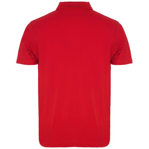 red Polo unisex de manga corta