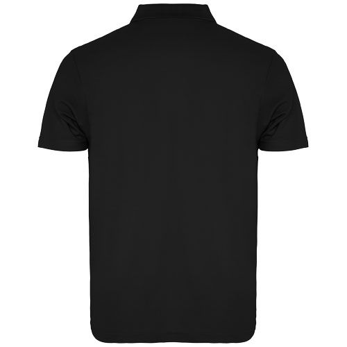 black Polo unisex de manga corta