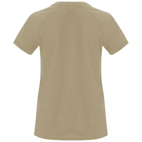 arena oscura Camiseta deportiva de manga corta para mujer