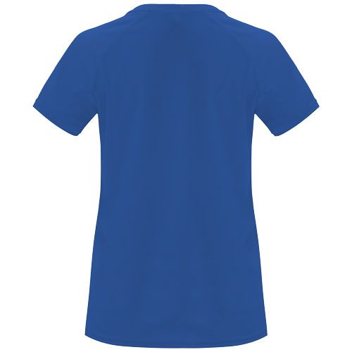 azulón Camiseta deportiva de manga corta para mujer