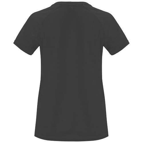 gris plomo oscuro Camiseta deportiva de manga corta para mujer