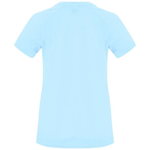 azul celeste Camiseta deportiva de manga corta para mujer