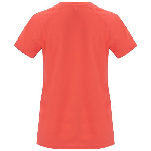 coral fluo Camiseta deportiva de manga corta para mujer