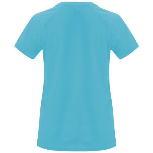 turquesa Camiseta deportiva de manga corta para mujer