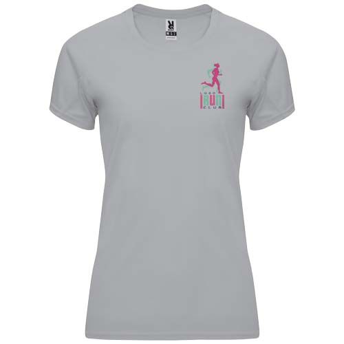 gray Camiseta deportiva de manga corta para mujer de 135 g/m² Bahrain