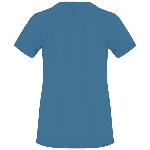 azul noche Camiseta deportiva de manga corta para mujer