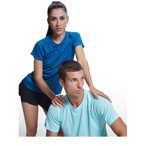 gray Camiseta deportiva de manga corta para mujer de 135 g/m² Bahrain
