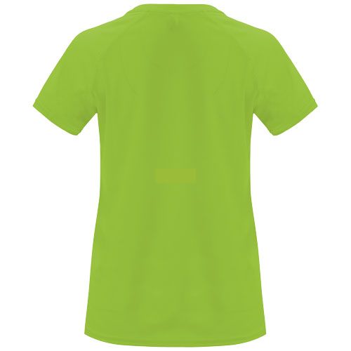 verde lima Camiseta deportiva de manga corta para mujer