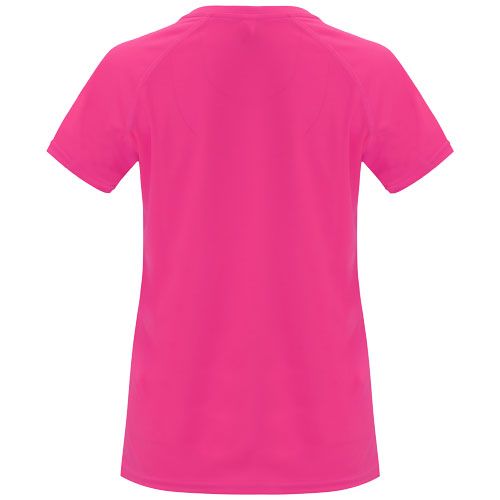rosa fluo Camiseta deportiva de manga corta para mujer