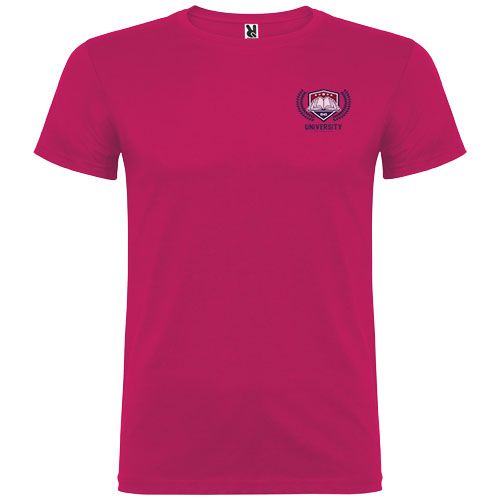 rosa vivo Camiseta de manga corta para hombre