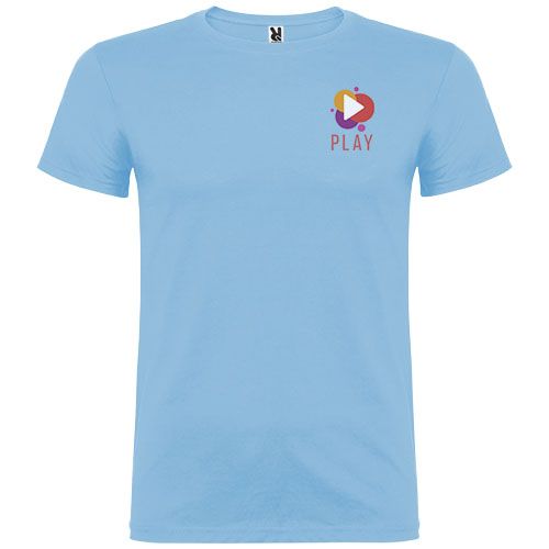 azul celeste Camiseta de manga corta para hombre