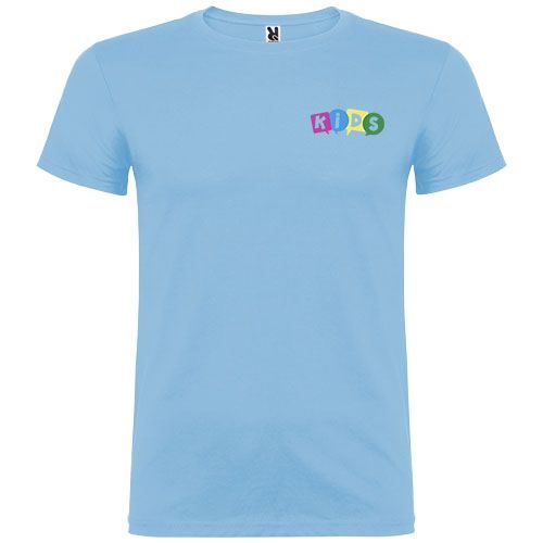 azul celeste Camiseta de manga corta infantil