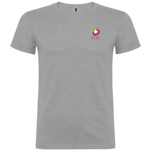 gris chiné Camiseta de manga corta infantil