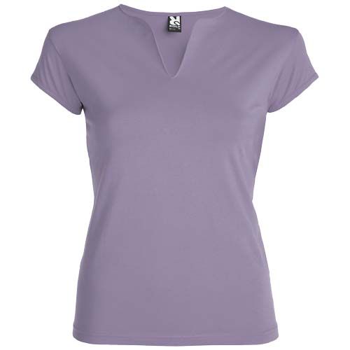 lavanda Camiseta de manga corta para mujer