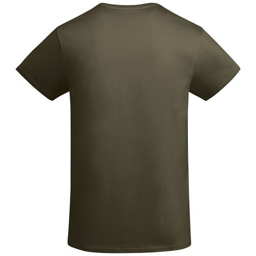 verde militar Camiseta de manga corta para hombre algodón orgánico
