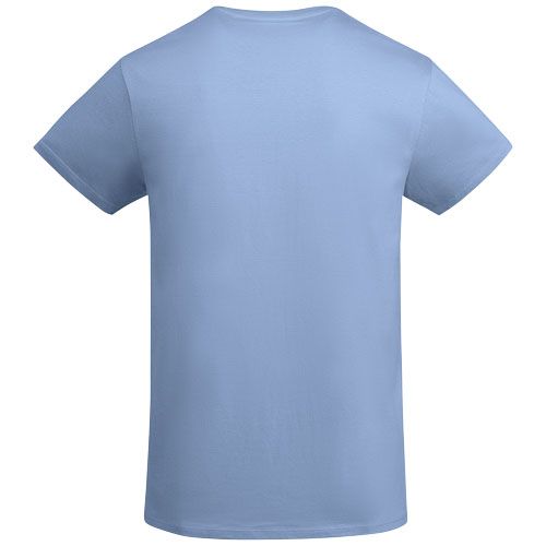azul celeste Camiseta de manga corta para hombre algodón orgánico