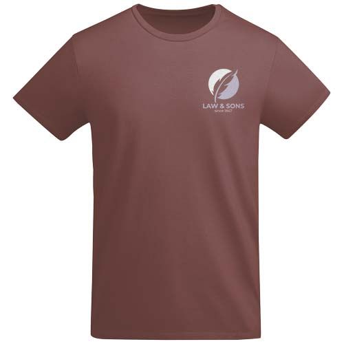 rojo claro Camiseta de manga corta para hombre algodón orgánico de 175 g/m²