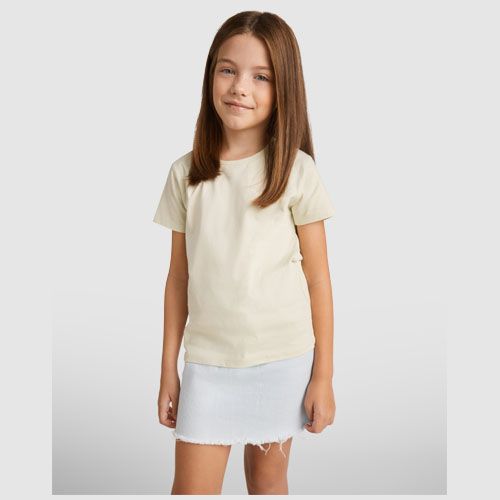 black Camiseta de manga corta infantil algodón orgánico