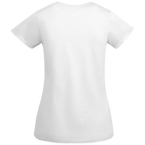 white Camiseta de manga corta para mujer algodón orgánico