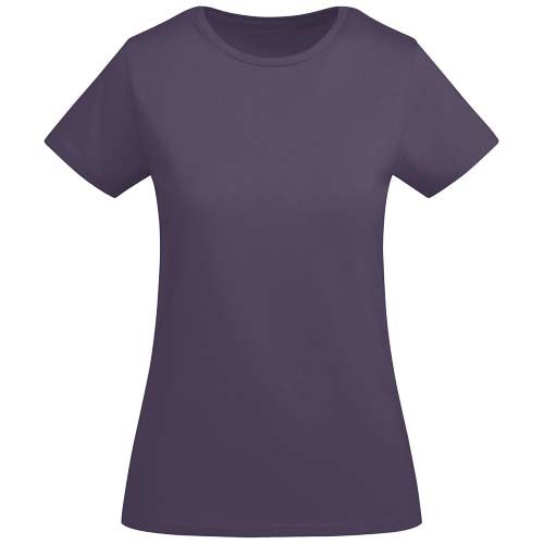 lila Camiseta de manga corta para mujer algodón orgánico