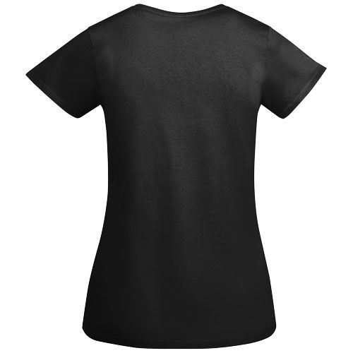 black Camiseta de manga corta para mujer algodón orgánico