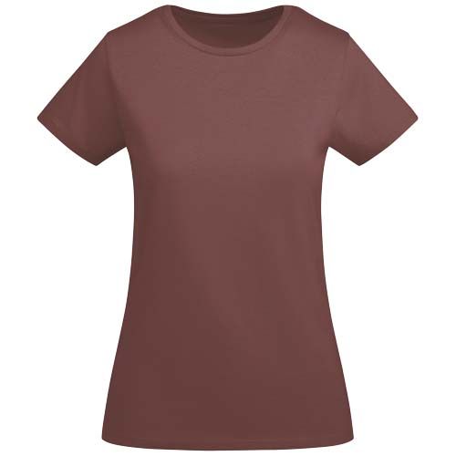 rojo claro Camiseta de manga corta para mujer algodón orgánico