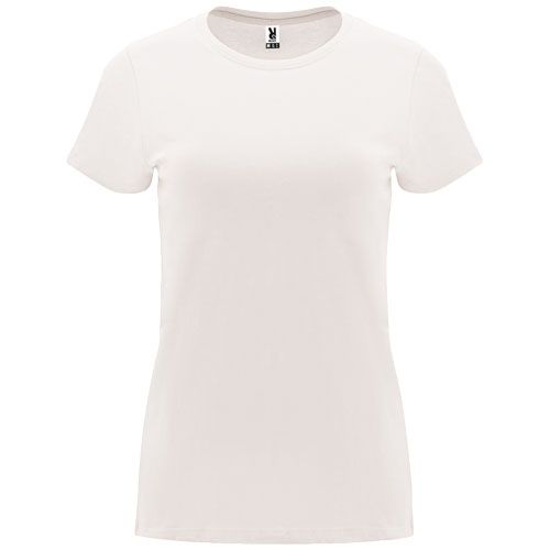 blanco vintage Camiseta de manga corta para mujer