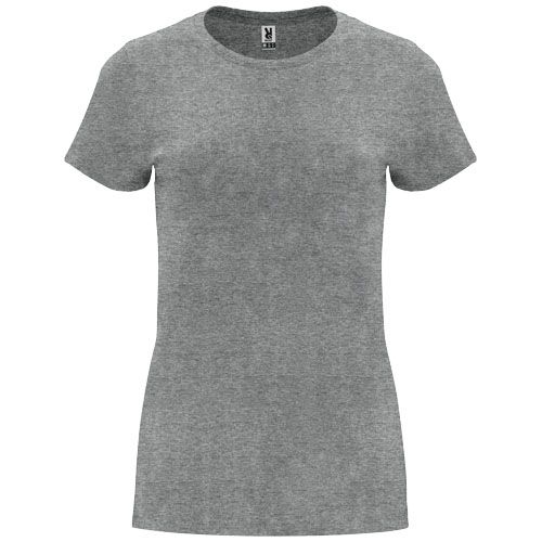 gris chiné Camiseta de manga corta para mujer