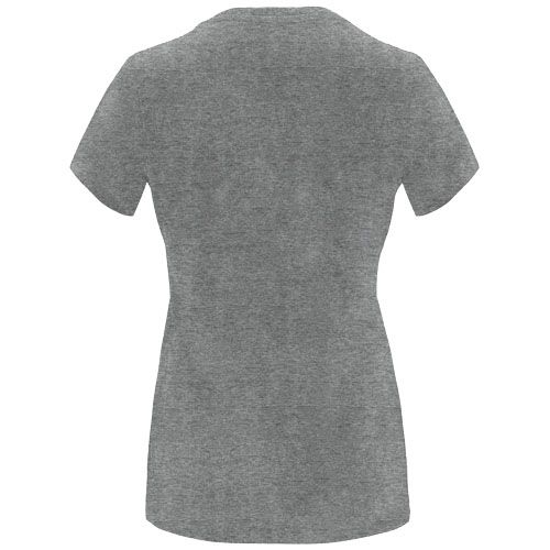 gris chiné Camiseta de manga corta para mujer