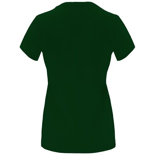verde botella Camiseta de manga corta para mujer