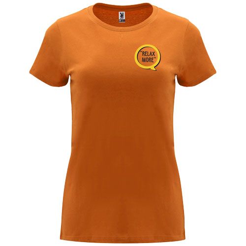 orange Camiseta de manga corta para mujer