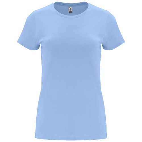 azul celeste Camiseta de manga corta para mujer