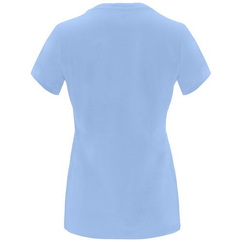azul celeste Camiseta de manga corta para mujer