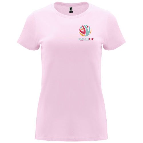rosa claro Camiseta de manga corta para mujer