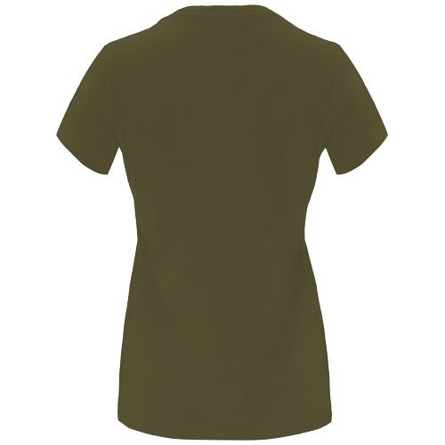 verde militar Camiseta de manga corta para mujer