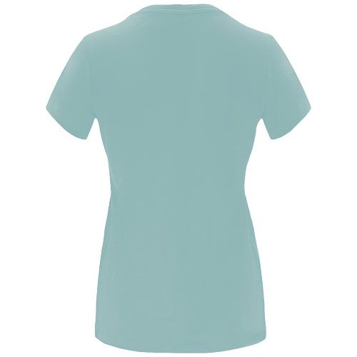 azul lavado Camiseta de manga corta para mujer