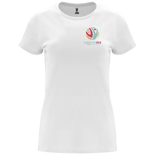 white Camiseta de manga corta para mujer