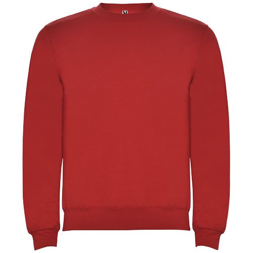 red Sudadera de cuello redondo unisex