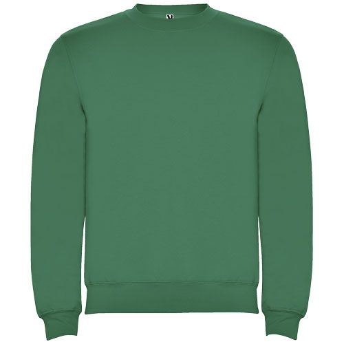 kelly green Sudadera de cuello redondo unisex