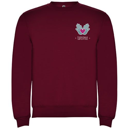 granate Sudadera de cuello redondo unisex