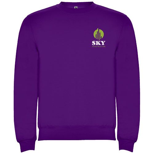 purple Sudadera de cuello redondo unisex