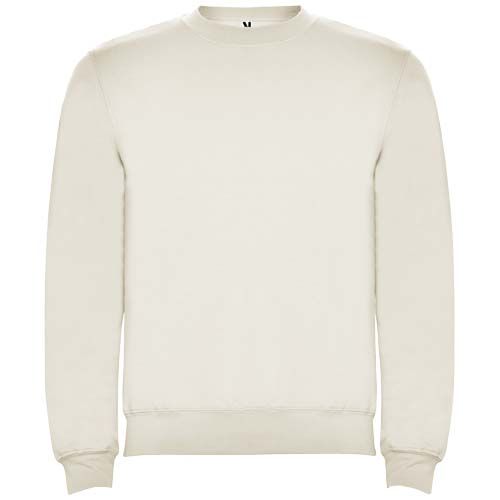 blanco vintage Sudadera de cuello redondo unisex