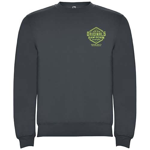 negro ébano Sudadera de cuello redondo unisex de 280 g/m² Clasica