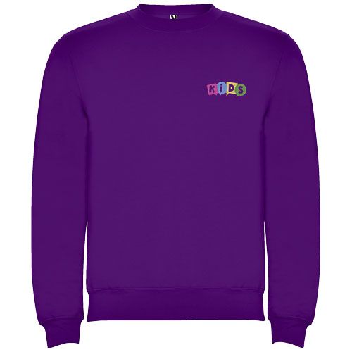 purple Sudadera de cuello redondo infantil