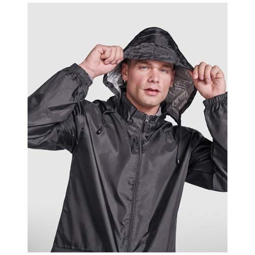 black Chubasquero ligero unisex